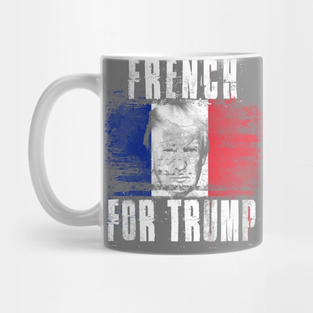 French For Trump - Trump 2020 Patriotic Flag by Family Heritage Gifts